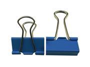 Binder Clips 1.6 Inches Width and 0.6 Inches Capacity Color Blue Pack of 20