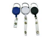 Ailisi Carabiner Style Retractable ID Card Reel Strap Clip Mix Color Pack of 6