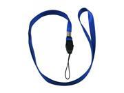 Long Neck Strap Band Lanyard Color Deep Blue and Buckle 40 X 0.4 Pack of 10