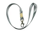 Retractable ID Card Reel Color Gray with Lobster Clasp 34 X 0.6 Pack of 8