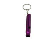 Aluminum Whistle with Key Chain Color Deep Purple Pack of 5