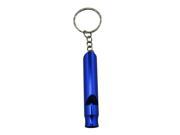 Aluminum Whistle with Key Chain Color Deep Blue Pack Of 8
