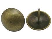 Round Large headed Nail 1 Diameter Color Antique Brass Pack of 30
