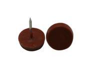 Round Large headed Nail 0.6 Diameter Plastic Flat Head Color Red Brown for Sofa Decoration Pack of 50