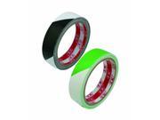 Floor Marking Tape 1 x 20 Yard Roll Color White Green and Black Pack of 2 Sets