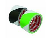 Floor Marking Tape 2 x 20 Yard Roll Color White Black and Green