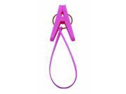Plastic Clip Home Clothes Pin Hanger Clip with Self locking Strap Pink Pack of 15