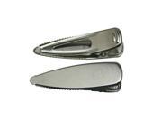 Duck Bill Clip Color Silvery 1.95 In Length Large Size with Teeth Pack of 15