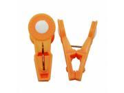Plastic Clip Home Clothespins Hanging Clothes Drying Clip Orange Pack of 18