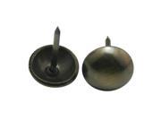 Round Large headed Nail 0.43 Diameter Color Black Gun for Sofa Decoration Pack of 80