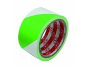 Floor Marking Tape 2 x 20 Yard Roll Color White and Green Pack of 2