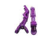 Plastic Croc Non Slip Clips with Teeth Color Purple 4.5 Large Size Pack of 10