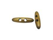 Oval Shape Large Size Wooden Button 59mm In Length with 2 Holes for Craft Sewing DIY Pack of 10