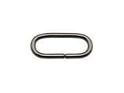 Metal Silvery Oval Shape Buckle 0.8 X0.25 Inside Dimensions for Belt Handbag Strap Keeper Accessories Pack of 20