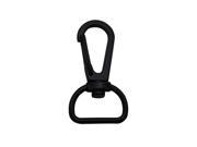 Metal Black Lobster Clasps 0.65 Inches Internal Diameter D Swivel Trigger Clips Hooks Pack of 15