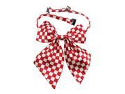 Yongshida Girls Polyester Bow Tie Black And Red Lattice Pack Of 2 One Size