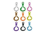 Mixed Color Hard Plastic Lobster Clasps Hook for Key Ring Chain Pack of 40