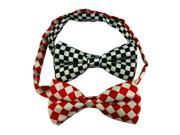 Yongshida Men s Polyester Bow Tie Adjustable Assorted Styles Pack Of 2 One Size