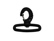 Ailisi 2 Inside Width Swivel Snap Black Plastic Buckles Lobster Clasp Trigger Clips Rotary Hook Pack of 4