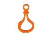 Color Orange Hard Plastic Lobster Clasps Hook for Key Ring Chain Pack of 40