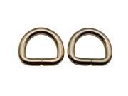 Generic Metal Light Golden D Ring Buckle High Body D Rings 0.75 Inches Inside Diameter for Backpack Bag Pack of 6