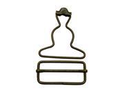 1.5 Inside Bottom Size Bronze Suspender Buckle with Rectangle Buckle Sliding Bar Pack of 6 Sets