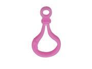 Color Pink Hard Plastic Lobster Clasps Hook for Key Ring Chain Pack of 25