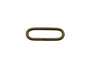 Metal Bronze Oval Shape Buckle 1 X0.25 Inside Dimensions for Belt Handbag Strap Keeper Accessories Pack of 20