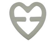 Womens Plastic Bra Anti slip Buckle Heart shaped Styles White Pack Of 5