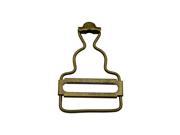 1.25 Inside Bottom Size Bronze Dungaree Fastener Suspender Buckle with slider Pack of 10