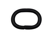 Amanaote Black 1 X 0.5 Inner Diameter Oval Ring Non Welded Pack of 8