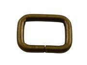 Bronze 0.8 X0.55 Inner Dimension Non Welded Rectangle Buckle for Strap Pack of 15