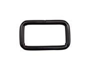 Amanaote Gun Black 1 X0.6 Inner Dimension Non Welded Rectangle Buckle for Strap Pack of 12