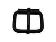 Amanaote Black 0.8 X0.6 Inner Size Non Welded Rectangle Buckle with sliding Pin for Strap Pack of 15