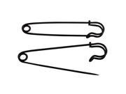 Black Safety Pins Large Size 89 mm X 18 mm Size Jewelry For Kilts Blankets Skirts Crafts Pack of 6