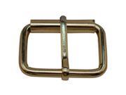 Amanaote Light Golden 1.25 X0.8 Inner Size Non Welded Rectangle Buckle with sliding Pin for Strap Pack of 10