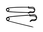 Black Safety Pins Large Size 76 mm X 20 mm Size Jewelry For Kilts Blankets Skirts Crafts Pack of 10