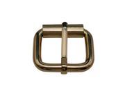 Amanaote Light Golden 1 X0.6 Inner Size Non Welded Rectangle Buckle with sliding Pin for Strap Pack of 8