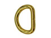Amanaote Golden 0.8 Inner Diameter D Ring D Rings Non Welded Pack of 15