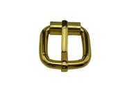 Amanaote Golden 0.8 X0.6 Inner Size Non Welded Rectangle Buckle with sliding Pin for Strap Pack of 10