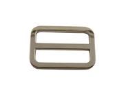 Silvery 1.25 X0.75 Inner Dimension Rectangle Buckle with Fixed Bar for Strap Pack of 6