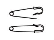 Gun Black Safety Pins 37mm X 10 mm Size Jewelry For Kilts Blankets Skirts Crafts Pack of 50