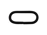 Amanaote Black 2 X 0.6 Inner Diameter Oval Ring Non Welded Pack of 6