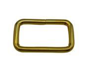 Amanaote Golden 1.5 X0.8 Inner Dimension Non Welded Rectangle Buckle for Strap Pack of 4