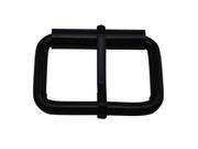 Amanaote Black 2 X1.2 Inner Size Non Welded Rectangle Buckle with sliding Pin for Strap Pack of 4
