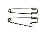 Silvery Safety Pins Large Size 71 mm X 19 mm Size Jewelry For Kilts Blankets Skirts Crafts Pack of 10