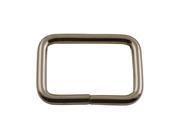 Silvery 1 X0.65 Inner Dimension Non Welded Rectangle Buckle for Strap Pack of 10