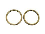 Bronze 1.5 Outsize Diameter Plane Surface Key Ring Keychain Jump Ring Pack of 15