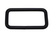 Amanaote Black 2 X0.8 Inner Dimension Non Welded Rectangle Buckle for Strap Pack of 6