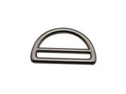 Silvery 1.5 Inner Big Dia and 1.35 Inner Small Dia D Ring D Rings Welded Pack of 6